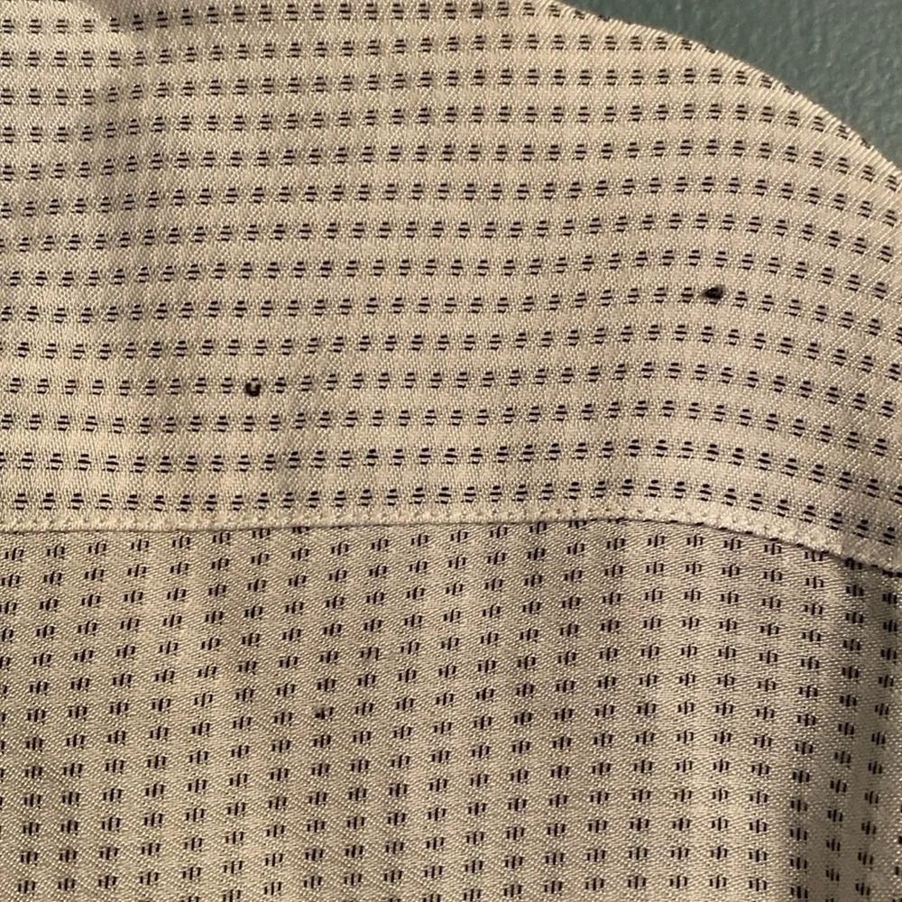 Armani Collezioni mens button down - large - white with black polka dots - Picture 6 of 7